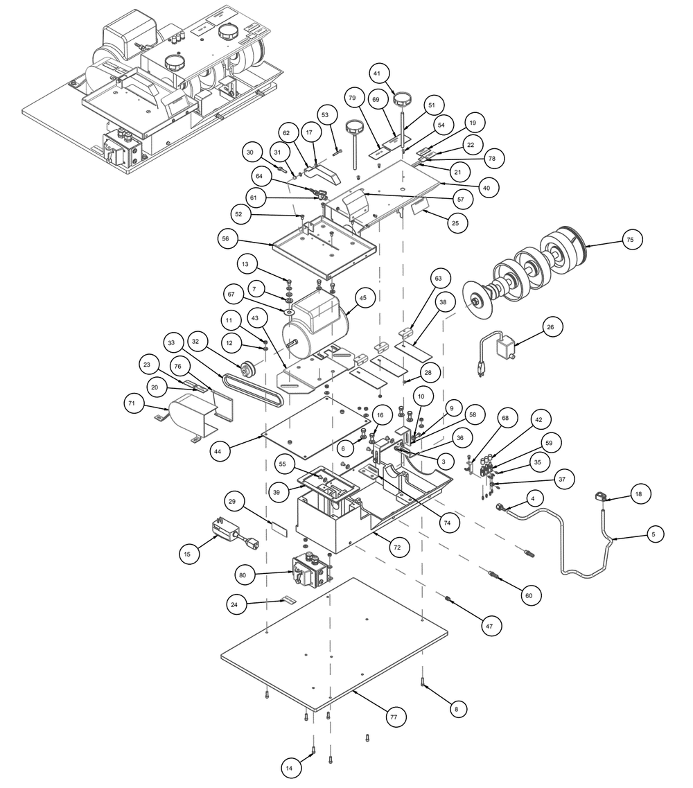 Section 01 Diagram and Parts List for 8300012  MK Diamond Workbench